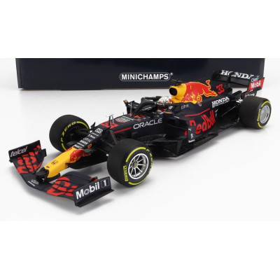 MINICHAMPS RED BULL F1  RB16B HONDA RA620H TEAM ASTON MARTIN N 33 WORLD CHAMPION WINNER MEXICO GP 2021 MAX VERSTAPPEN - MATT BLU