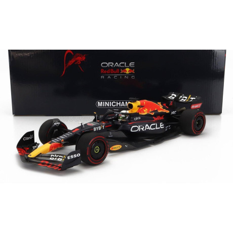 MINICHAMPS RED BULL F1  RB18 TEAM ORACLE RED BULL RACING N 1 WORLD CHAMPION WINNER HUNGARIAN GP 2022 MAX VERSTAPPEN - MATT BLUE