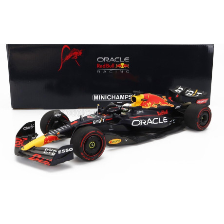 MINICHAMPS RED BULL F1  RB18 TEAM ORACLE RED BULL RACING N 1 WORLD CHAMPION WINNER BELGIUM GP 2022 MAX VERSTAPPEN - MATT BLUE YE