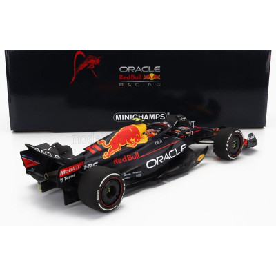 MINICHAMPS RED BULL F1  RB18 TEAM ORACLE RED BULL RACING N 11 2nd BELGIUM GP 2022 SERGIO PEREZ - MATT BLUE YELLOW RED 1/18
