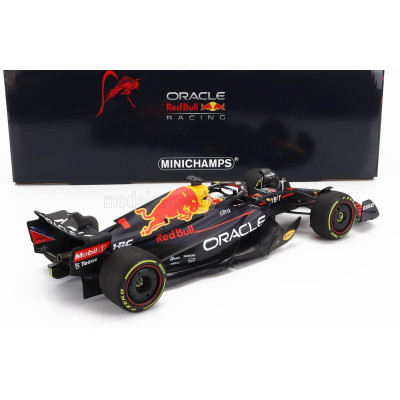 MINICHAMPS RED BULL F1  RB18 TEAM ORACLE RED BULL RACING N 1 WINNER ITALY GP WORLD CHAMPION 2022 MAX VERSTAPPEN - MATT BLUE YELL