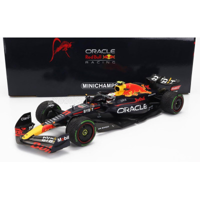 MINICHAMPS RED BULL F1  RB18 TEAM ORACLE RED BULL RACING N 11 2nd JAPAN GP 2022 SERGIO PEREZ - MATT BLUE YELLOW RED 1/18