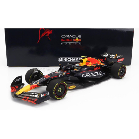 MINICHAMPS RED BULL F1  RB18 TEAM ORACLE RED BULL RACING N 11 AUSTIN USA GP 2022 SERGIO PEREZ - MATT BLUE YELLOW RED 1/18