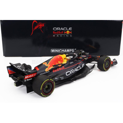 MINICHAMPS RED BULL F1  RB18 TEAM ORACLE RED BULL RACING N 1 WINNER MEXICO GP WORLD CHAMPION 2022 MAX VERSTAPPEN - MATT BLUE YEL