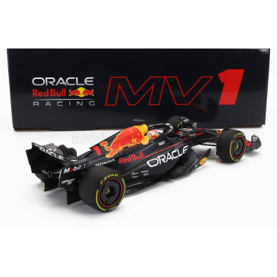 MINICHAMPS RED BULL F1  RB19 TEAM ORACLE RED BULL RACING N 1 WORLD CHAMPION WINNER MONACO GP 2023 MAX VERSTAPPEN - MATT BLUE 1/1