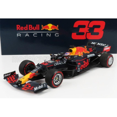 MINICHAMPS RED BULL F1  RB16B HONDA RA620H TEAM ASTON MARTIN N 33 WINNER DUTCH GP WORLD CHAMPION 2021 MAX VERSTAPPEN - MATT BLUE