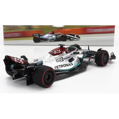 MINICHAMPS MERCEDES GP F1 W13E TEAM MERCEDES-AMG PETRONAS F1 N 63 3rd AUSTRALIAN GP 2022 GEORGE RUSSEL - SILVER GREEN 1/18