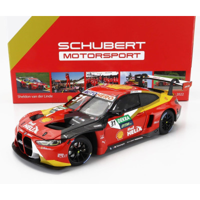 MINICHAMPS BMW 4-SERIES M4 GT3 TEAM SCHUBERT MOTORSPORT N 31 WINNER DTM HOCKENHEIM CHAMPION 2022 SHELDON VAN DER LINDE - RED BLA
