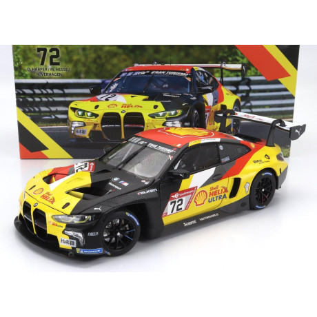 MINICHAMPS BMW 4-SERIES M4 GT3 TEAM BMW JUNIOR N 72 24h NURBURGRING 2023 DAN HARPER - MAX HESSE - NEIL VERHAGEN - BLACK YELLOW R