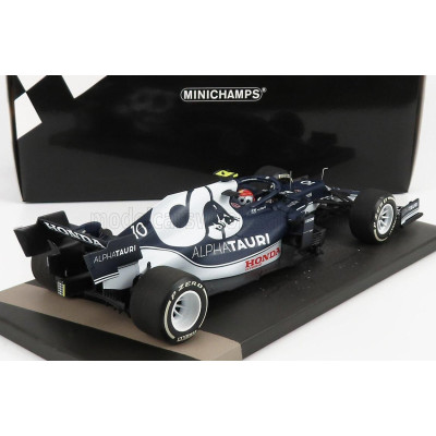 MINICHAMPS ALPHA TAURI F1  AT02 HONDA RA620H TEAM ALPHA TAURI N 10 BAHRAIN GP 2021 PIERRE GASLY - WHITE BLUE 1/18
