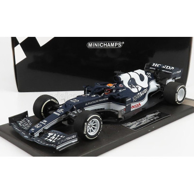 MINICHAMPS ALPHA TAURI F1  AT02 HONDA RA620H TEAM ALPHA TAURI N 22 BAHRAIN GP 2021 YUKI TSUNODA - WHITE BLUE 1/18