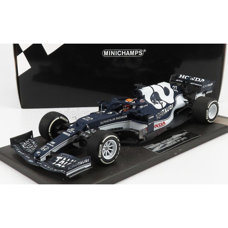 MINICHAMPS ALPHA TAURI F1  AT02 HONDA RA620H TEAM ALPHA TAURI N 22 BAHRAIN GP 2021 YUKI TSUNODA - WHITE BLUE 1/18