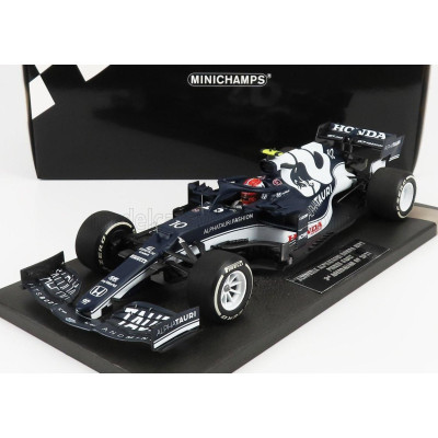 MINICHAMPS ALPHA TAURI F1  AT02 HONDA RA620H TEAM ALPHA TAURI N 10 3rd AZERBAIJAN GP 2021 PIERRE GASLY - WHITE BLUE 1/18