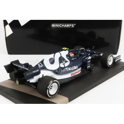 MINICHAMPS ALPHA TAURI F1  AT02 HONDA RA620H TEAM ALPHA TAURI N 10 3rd AZERBAIJAN GP 2021 PIERRE GASLY - WHITE BLUE 1/18