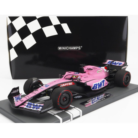 MINICHAMPS ALPINE F1 A522 TEAM ALPINE BWT N 14 BAHRAIN GP 2022 FERNANDO ALONSO - PINK 1/18