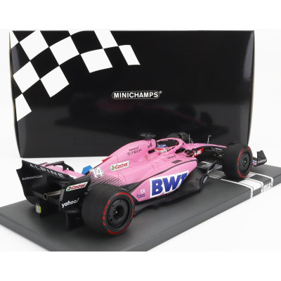 MINICHAMPS ALPINE F1 A522 TEAM ALPINE BWT N 14 BAHRAIN GP 2022 FERNANDO ALONSO - PINK 1/18