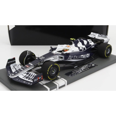 MINICHAMPS ALPHA TAURI F1 AT03 HONDA TEAM ALPHA TAURI N 22 BAHRAIN GP 2022 YUKI TSUNODA - WHITE BLUE 1/18