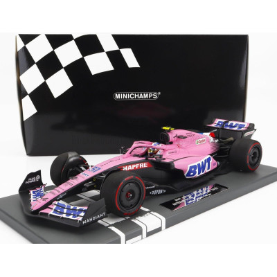 MINICHAMPS ALPINE F1 A522 TEAM ALPINE BWT N 31 7th BAHRAIN GP 2022 ESTEBAN OCON - PINK 1/18