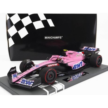 MINICHAMPS ALPINE F1 A522 TEAM ALPINE BWT N 31 7th BAHRAIN GP 2022 ESTEBAN OCON - PINK 1/18