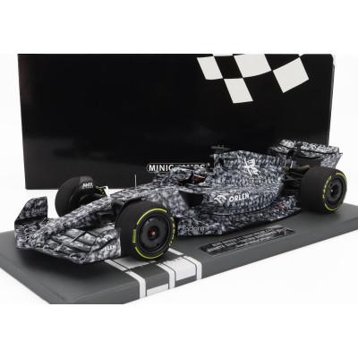 MINICHAMPS ALFA ROMEO F1  C42 TEAM ORLEN RACING N 24 TEST BARCELONA 2022 GUANYU ZHOU - BLACK WHITE 1/18