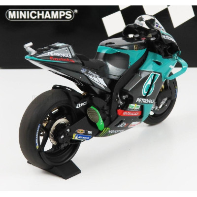 MINICHAMPS YAMAHA YZR-M1 TEAM PETRONAS YAMAHA SRT N 21 MOTOGP SEASON 2021 FRANCO MORBIDELLI - BLACK GREEN 1/12