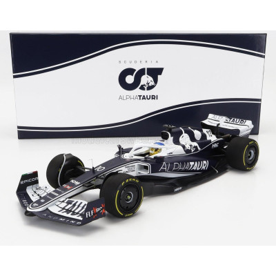 MINICHAMPS ALPHA TAURI F1 AT03 HONDA TEAM ALPHA TAURI N 10 BAHRAIN GP 2022 PIERRE GASLY - WHITE BLUE 1/18