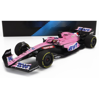 MINICHAMPS ALPINE F1 A522 TEAM ALPINE BWT N 14 BAHRAIN GP 2022 FERNANDO ALONSO - PINK 1/18