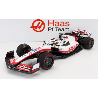 MINICHAMPS HAAS F1  VF-22 FERRARI TEAM HAAS N 20 5th BAHRAIN GP 2022 KEVIN MAGNUSSEN - WHITE BLACK RED 1/18