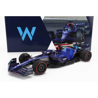 MINICHAMPS WILLIAMS F1 FW44 TEAM WILLIAMS RACING N 23 BAHRAIN GP 2022 ALEXANDER ALBON - BLUE 1/18