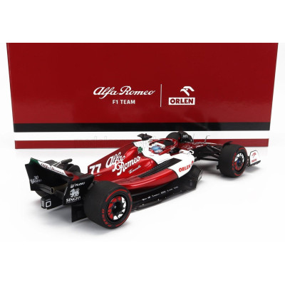 MINICHAMPS ALFA ROMEO F1  C42 TEAM ORLEN RACING N 77 6th BAHRAIN GP 2022 VALTTERI BOTTAS - WHITE RED MET 1/18