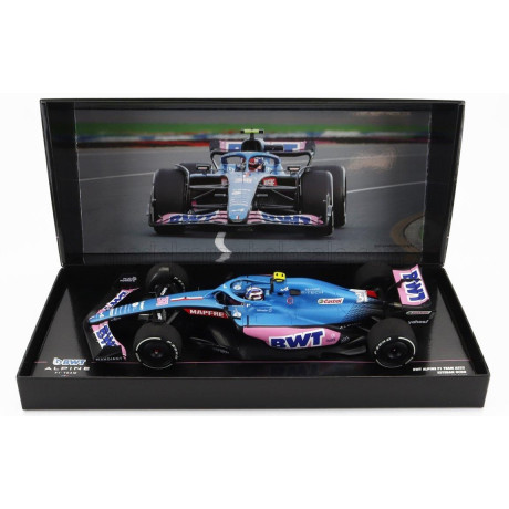 MINICHAMPS ALPINE F1 A522 TEAM ALPINE BWT N 31 AUSTRALIAN GP 2022 ESTEBAN OCON - BLUE PINK 1/18