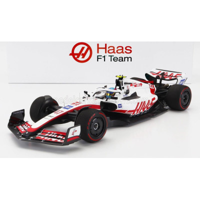 MINICHAMPS HAAS F1  VF-22 FERRARI TEAM HAAS N 47 8th (first points) SILVERSTONE BRITISH GP 2022 MICK SCHUMACHER - WHITE BLACK RE