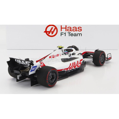 MINICHAMPS HAAS F1  VF-22 FERRARI TEAM HAAS N 47 8th (first points) SILVERSTONE BRITISH GP 2022 MICK SCHUMACHER - WHITE BLACK RE