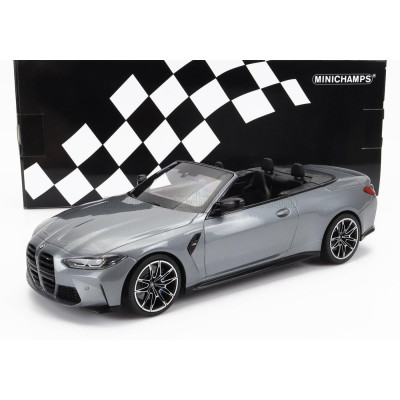 MINICHAMPS BMW 4-SERIES M4 (G83) CABRIOLET 2020 - GREY MET 1/18