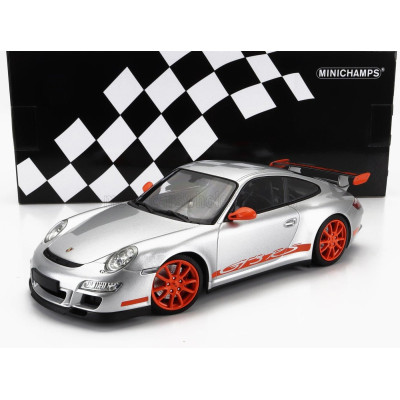 MINICHAMPS PORSCHE 911 997 GT3 RS COUPE 2007 - SILVER RED 1/18