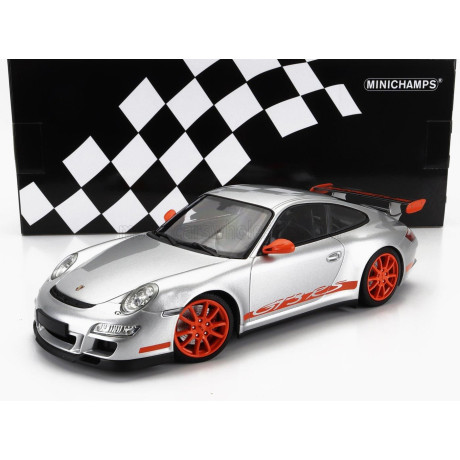 MINICHAMPS PORSCHE 911 997 GT3 RS COUPE 2007 - SILVER RED 1/18