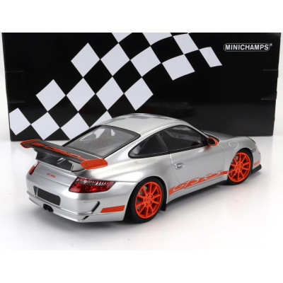 MINICHAMPS PORSCHE 911 997 GT3 RS COUPE 2007 - SILVER RED 1/18