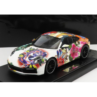 MINICHAMPS PORSCHE 911 CARRERA 4S COUPE FLOWER DESIGN 2019 - VARIOUS 1/18