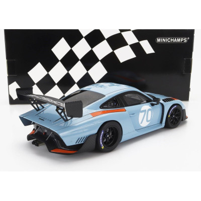 MINICHAMPS PORSCHE 935/19 N 70 GULF - BASE 911 991-2 GT2 RS COUPE 2018 - LIGHT BLUE ORANGE 1/18