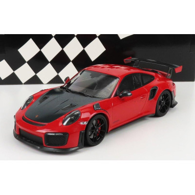 MINICHAMPS PORSCHE PORSCHE 911 991-2 GT2 RS COUPE 2018 - BLACK WHEELS - RED BLACK 1/18