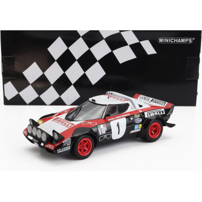 MINICHAMPS LANCIA STRATOS HF PIRELLI (night version) N 1 WINNER RALLY DYNAVIT SAARLAND 1978 WALTER ROHRL - CHRISTIAN GEISTDORFER