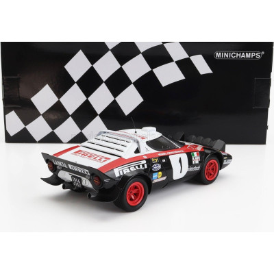MINICHAMPS LANCIA STRATOS HF PIRELLI (night version) N 1 WINNER RALLY DYNAVIT SAARLAND 1978 WALTER ROHRL - CHRISTIAN GEISTDORFER