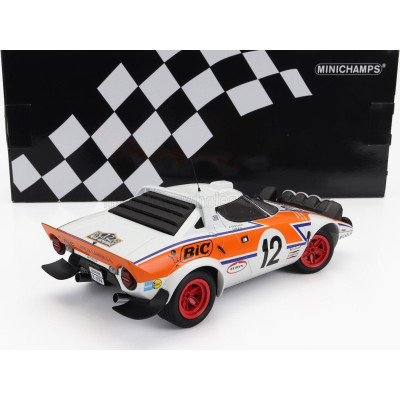MINICHAMPS LANCIA STRATOS HF N 12 RALLY ACROPOLIS 1979 S.LAMBDA - K.FERTAKIS - WHITE ORANGE 1/18