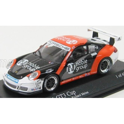 MINICHAMPS PORSCHE 911 GT3 N 19 CUP CARRERA CUP ASIA MACAU 2007 R. MEINS - BLACK ORANGE 1/43