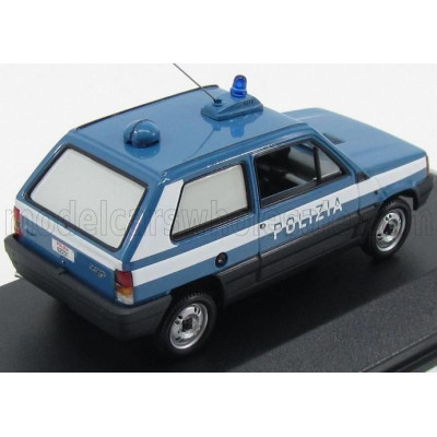MINICHAMPS FIAT PANDA 1980 POLIZIA - POLICE - BLUE WHITE 1/43
