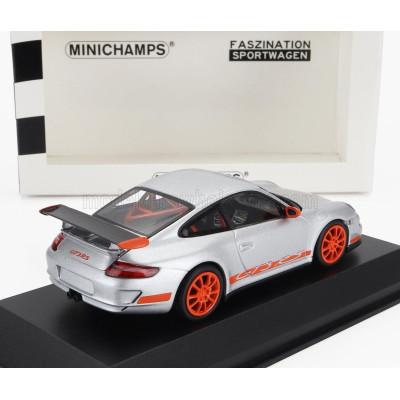 MINICHAMPS PORSCHE 911 997 GT3 RS COUPE 2006 - SILVER ORANGE 1/43