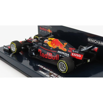 MINICHAMPS RED BULL F1  RB16 HONDA TEAM ASTON MARTIN N 33 WINNER ABU DHABI GP 2020 MAX VERSTAPPEN - MATT BLUE RED YELLOW 1/43