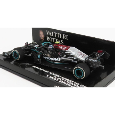 MINICHAMPS MERCEDES GP F1  W12 MERCEDES M12 EQ POWER+ TEAM AMG PETRONAS MOTORSPORT FORMULA ONE N 77 3rd BAHRAIN GP 2021 VALTTERI