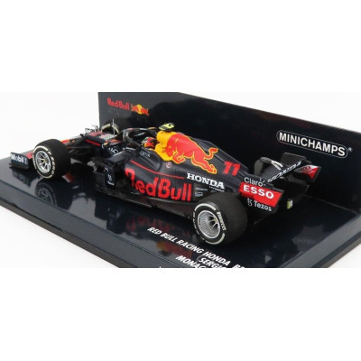 MINICHAMPS RED BULL F1  RB16B HONDA RA620H TEAM ASTON MARTIN N 11 MONACO GP 2021 SERGIO PEREZ - MATT BLUE YELLOW RED 1/43
