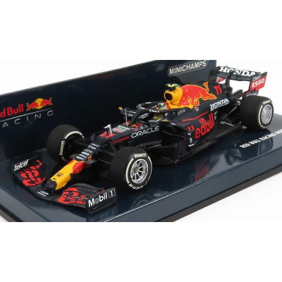MINICHAMPS RED BULL F1  RB16B HONDA RA620H TEAM ASTON MARTIN N 11 3rd FRENCH GP 2021 SERGIO PEREZ - MATT BLUE YELLOW RED 1/43